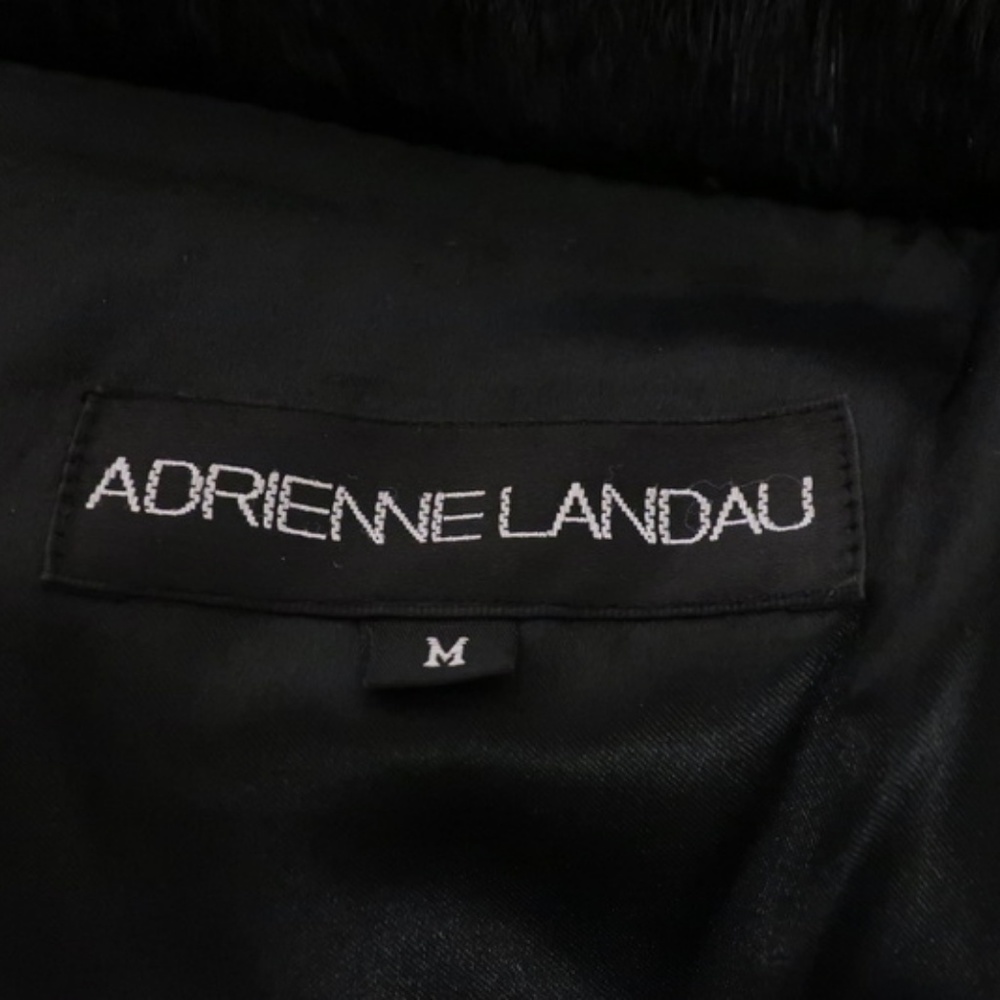 Adrienne Landau Rabbit Fur Vest Black - Picture 7 of 8